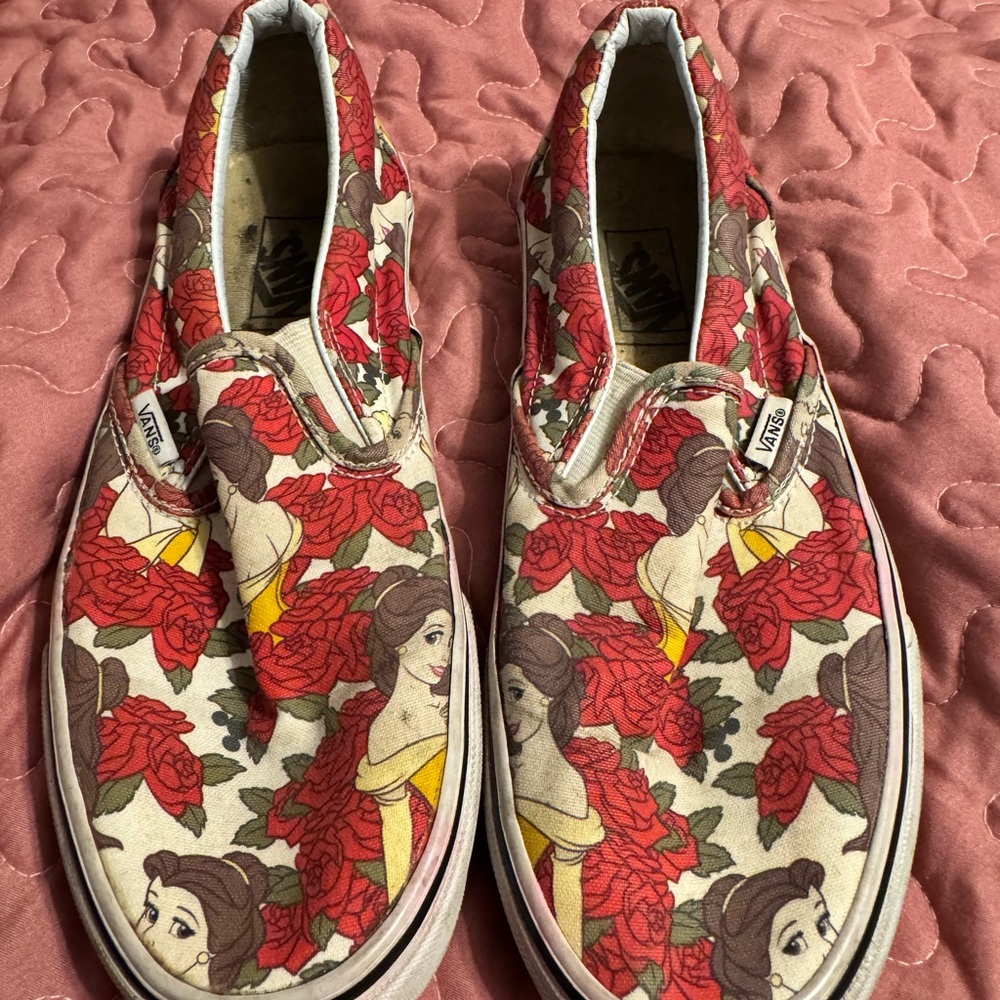 Vans x Disney Aladdin Princess Jasmine & Belle unisex men’s size 6.5 women’s 8